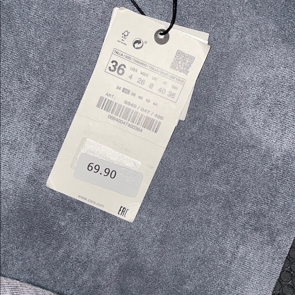 NWT Zara The Cigarette Denim in Sunrise Blue 💙 - Picture 8 of 9